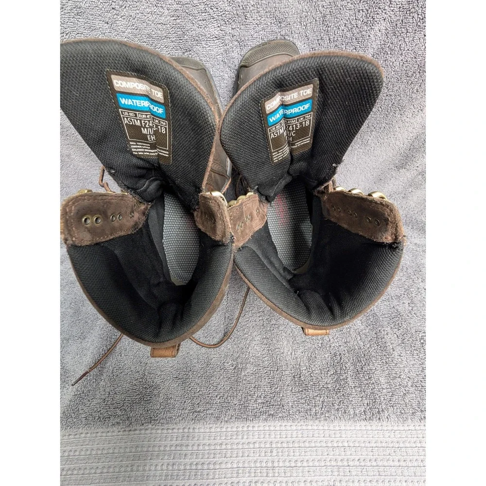 Ariat Mens WorkHog XT H2O Waterproof Composite Toe Work Boots Brown